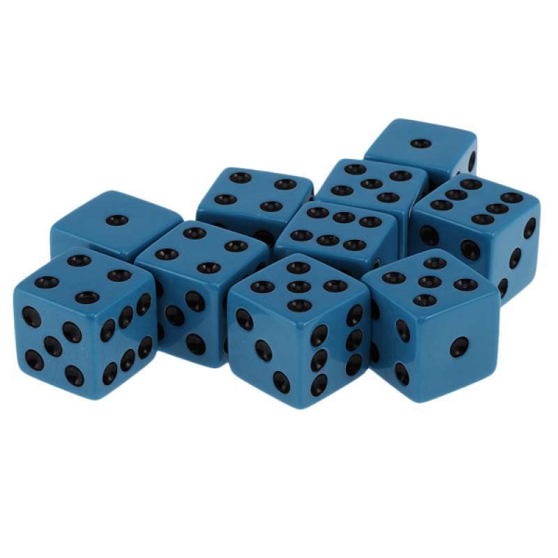 50x Blank Dice 18mm D6 Dice Set for D&D RPG Party Playing Game Dice Toys 