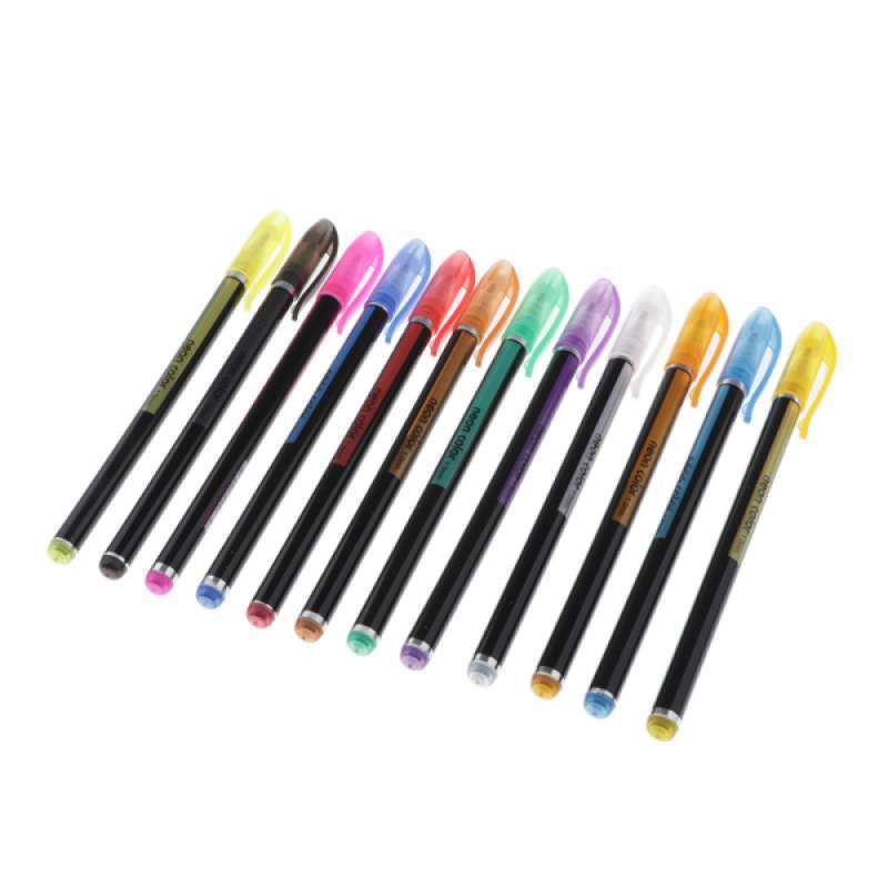 Glitter Gel Pens Colored Fine Tip Markers For Adult Coloring Books,  Drawing, Journal, And Doodling, 36 Colors