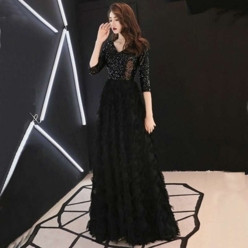 Promo OEM Womens Sequins Long Maxi 