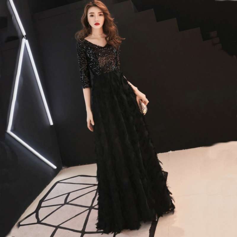 Promo OEM Womens Sequins Long Maxi 