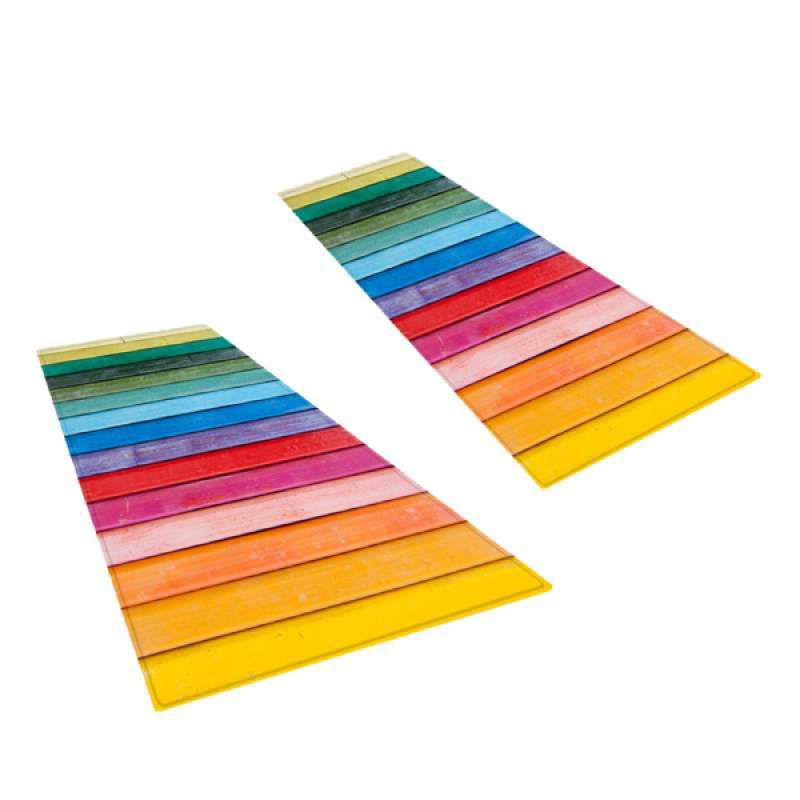 Jual 2pcs Rustic Color Strip Carpet Rugs Non Slip Bathroom Kitchen Floor Mats Online Oktober 2020 Blibli Com