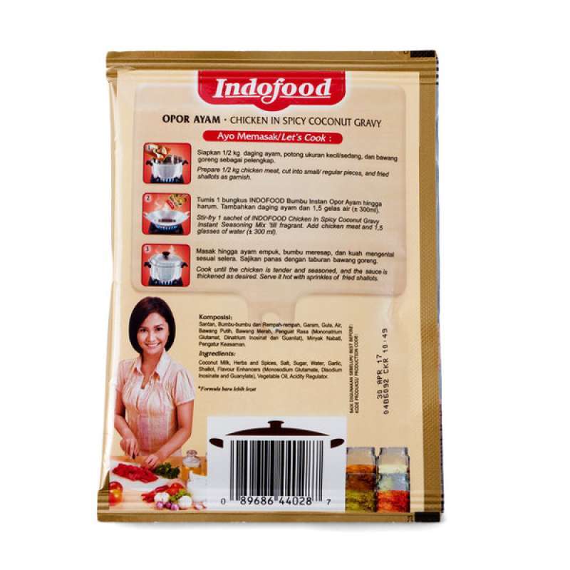 Jual Indofood Opor Ayam Bumbu Basah 40g Chicken In Spicy Coconut Gravy Instant Seasoning Mix Online Februari 2021 Blibli Resep bumbu sate ayam praktis dan tahan lama, begini cara membuatnya. indofood opor ayam bumbu basah 40g chicken in spicy coconut gravy instant seasoning mix
