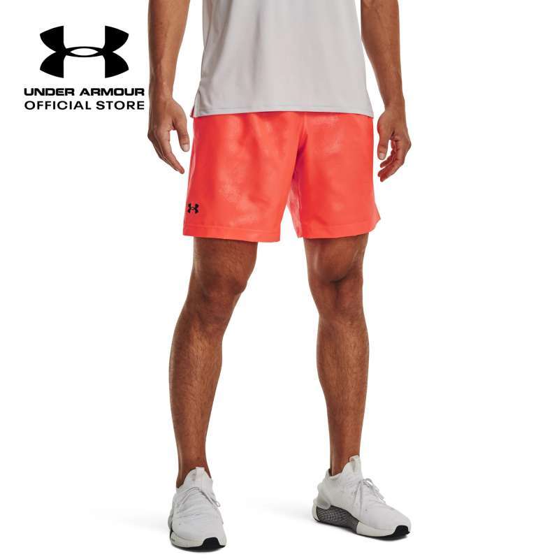 orange under armour shorts