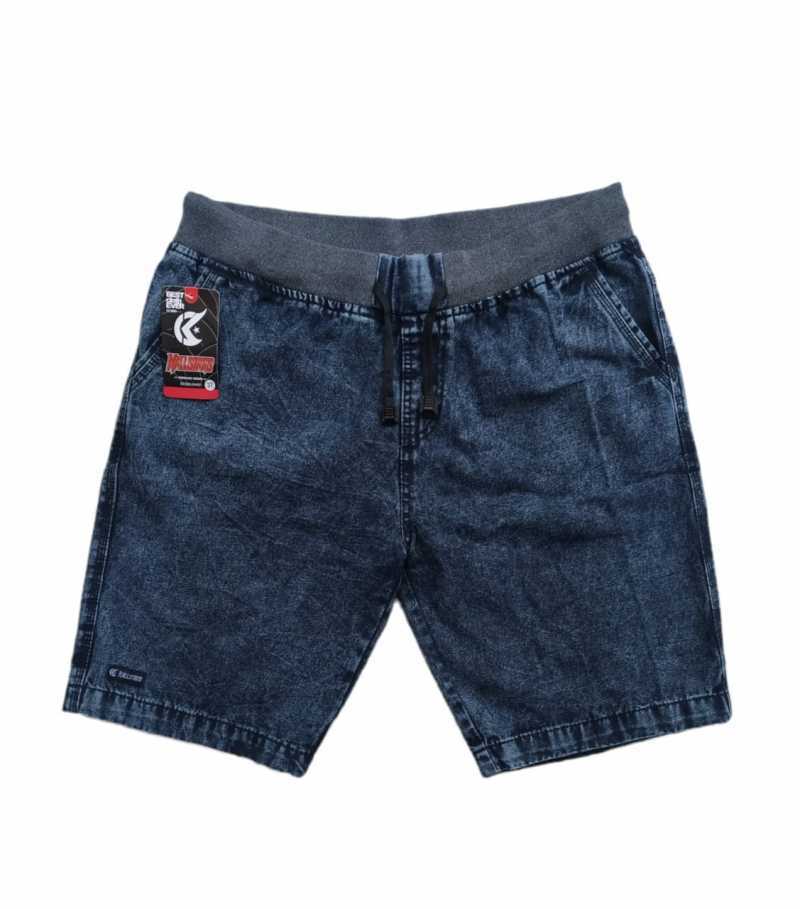 CELANA PRIA JEANS DENIM (27-44) PINGGANG KARET RIP PANTS KOLOR JEANS JUMBO  RIB JEANS BIG SIZE JEANS PENDEK PRIA KEKINIAN