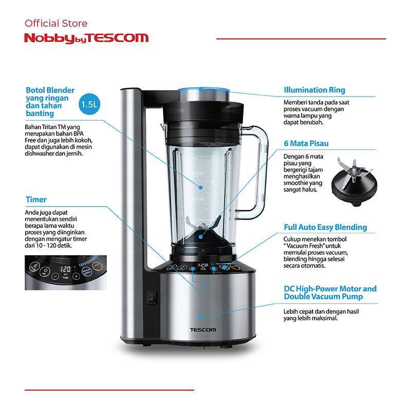 harga tescom vacuum blender