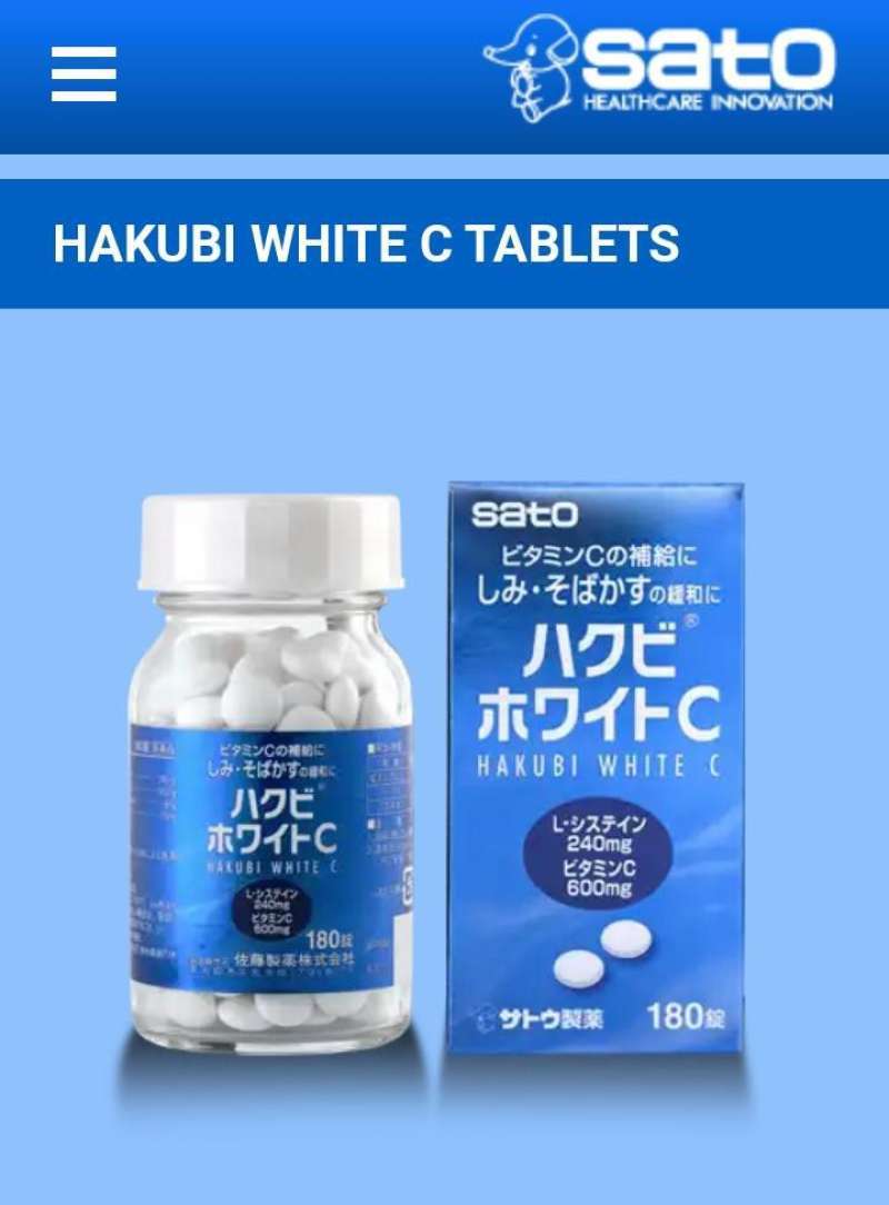 Jual Hakubi White C Suplemen Pemutih Kulit 90 Tablet Terbaru Oktober 2021 Harga Murah Kualitas Terjamin Blibli