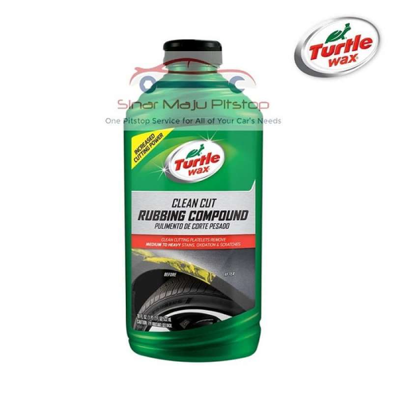 Wax Poles Penghapus Noda Gores Mobil - TURTLE WAX PREMIUM RUBBING COMPOUND  532 ML Original Made In USA