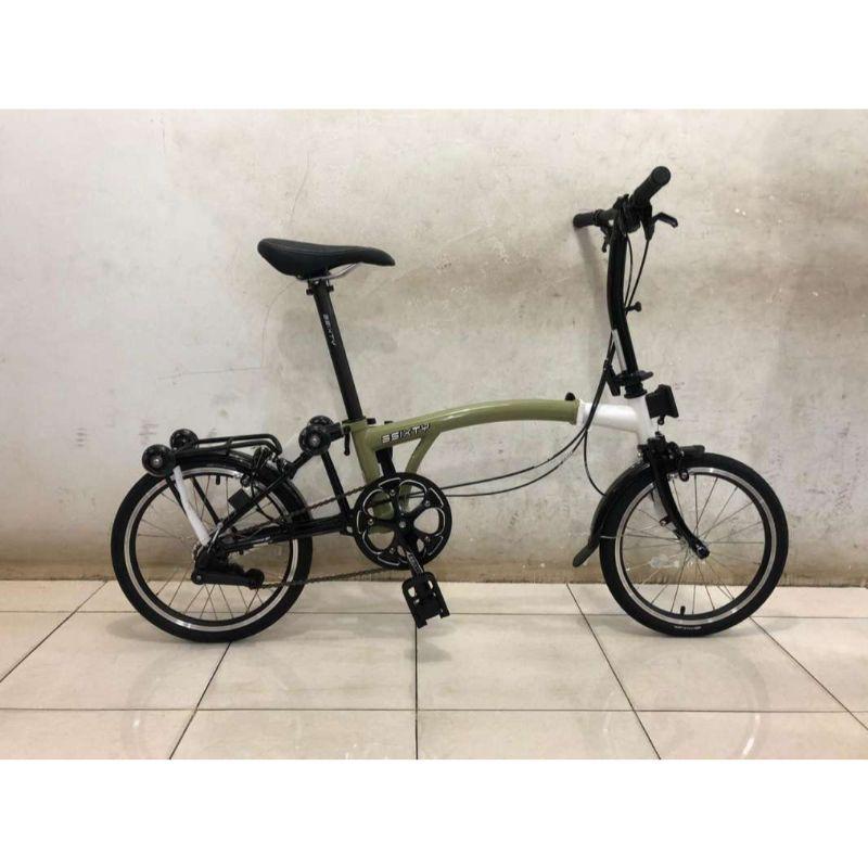 Promo 3Sixty M3S Sepeda Lipat 16 Inchi Green White Diskon 25 di