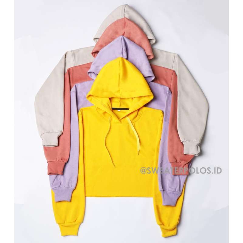 Jaket new arrivals crop hoodie