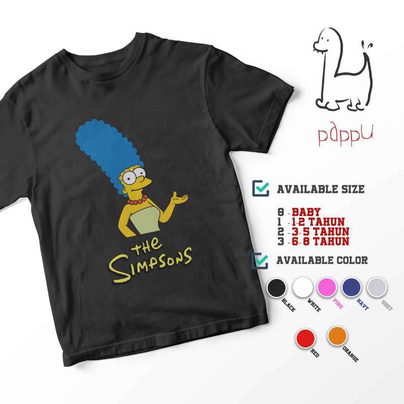 Jual C/193 Kaos Marge Simpson The 