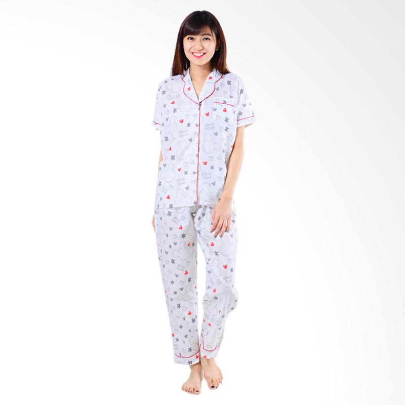 Madeleine`s Mickey Long Set Pijama - White
