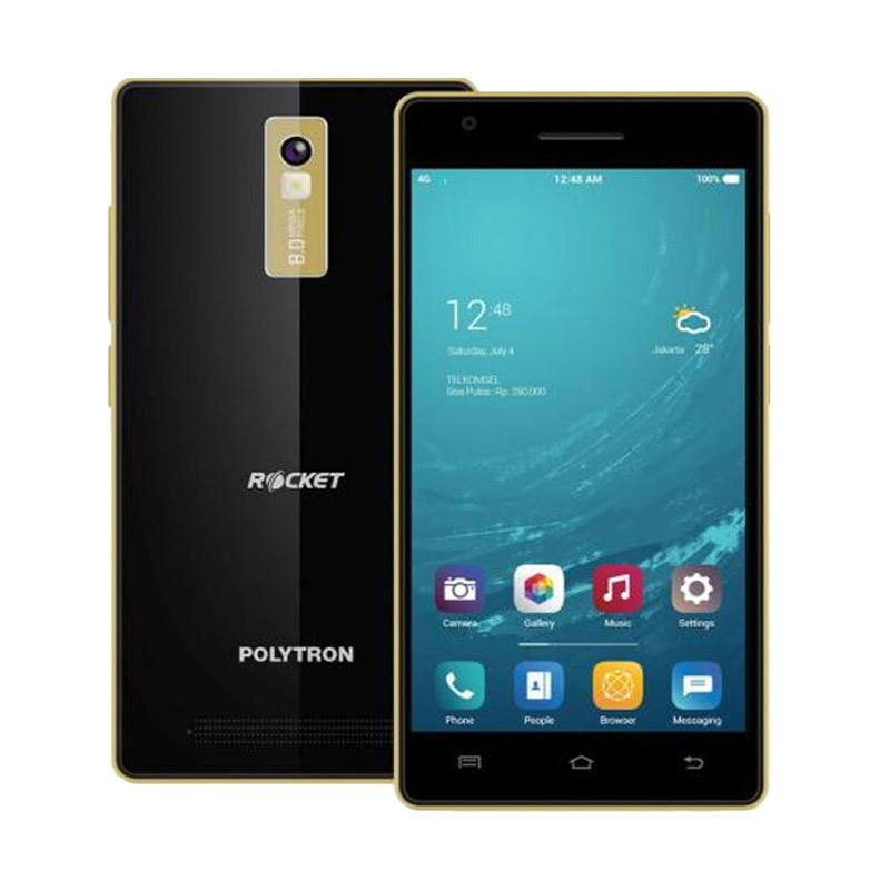POLYTRON Rocket S2 R 2457 Smartphone - Black Gold [8GB/ 1GB]