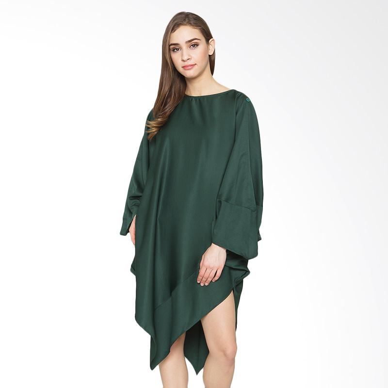 REE Asymmetrical Oversized Dress - Green