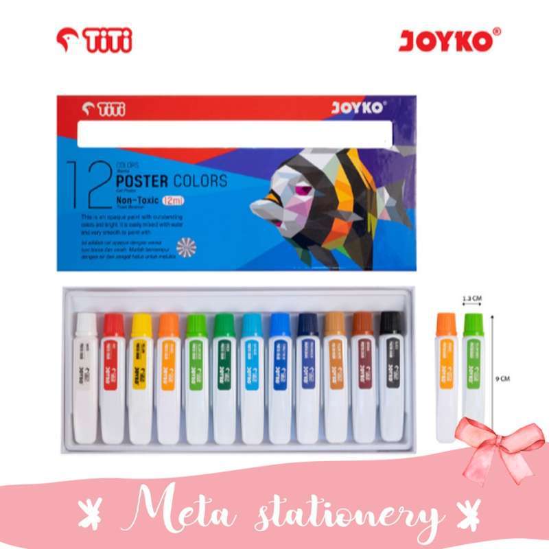 Jual Poster Color Cat Poster Tube Joyko Titi Poc 12ml 12 Warna Murah Mei 2021 Blibli