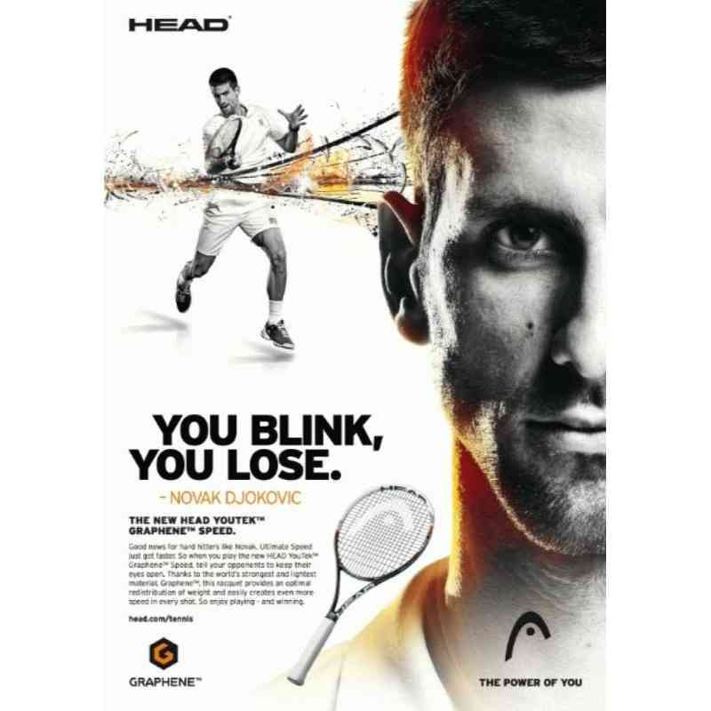 raket tenis head youtek graphenea aƒa a aƒa a a aƒa a a speed pro novak djokovic racquet original 2013 ori