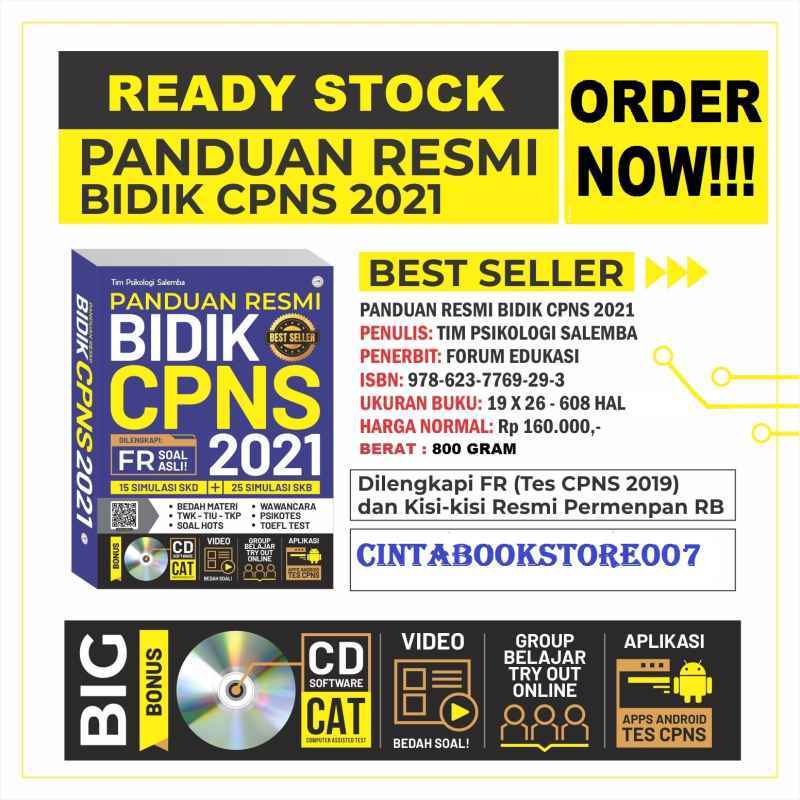 Jual Original Terbaru Terupdate 2021 Panduan Resmi Bidik Cpns 2021 Murah Mei 2021 Blibli