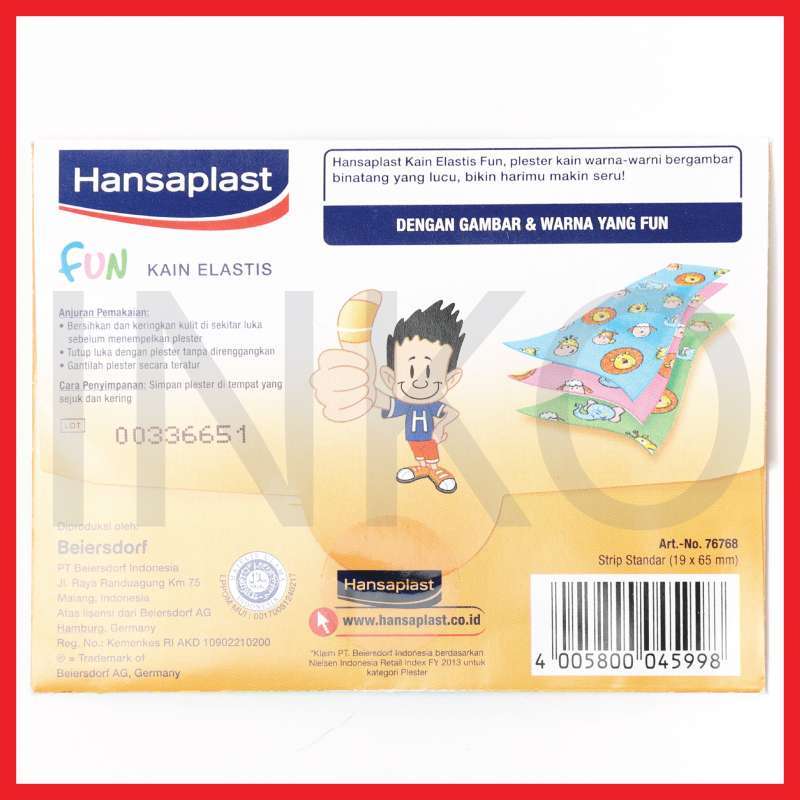 Jual Hansaplast Kain Elastis Fun Aman Di Kulit Dan Mudah Dilepaskan Art 76768 8s Online Mei 2021 Blibli
