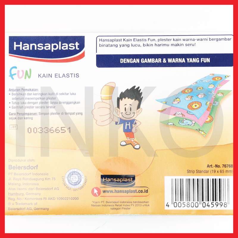 Jual Hansaplast Kain Elastis Fun Aman Di Kulit Dan Mudah Dilepaskan Art 76768 8s Online Mei 2021 Blibli
