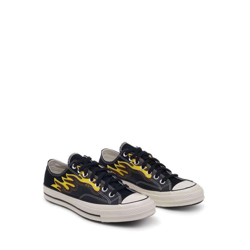 flame low top converse