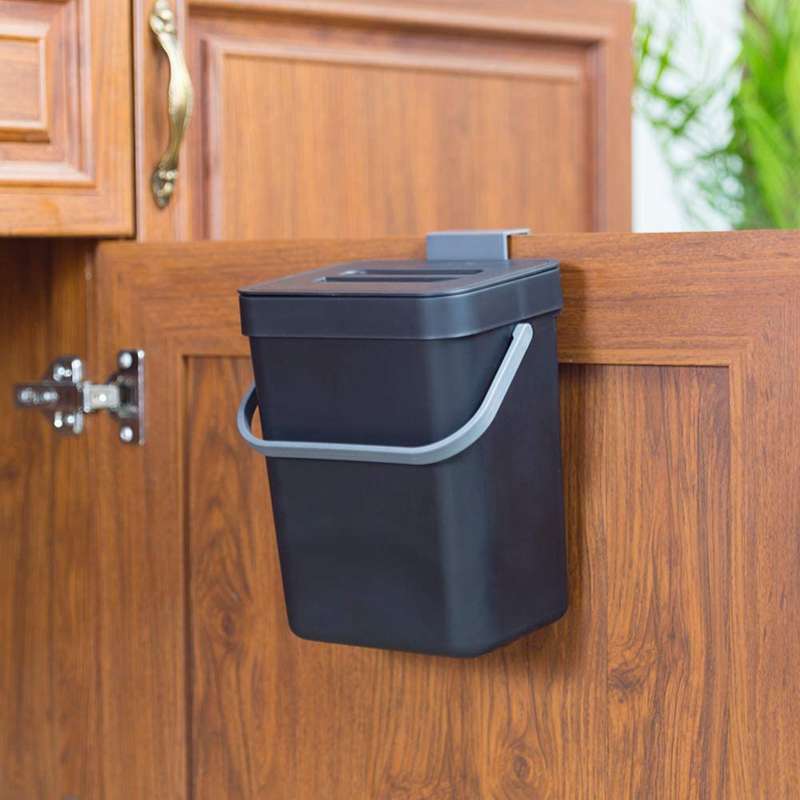 Jual Trash Can Wall Mounted Waste Bin Hanging Garbage Can For Kitchen Cabinet Door Plastic Car Bathroom Waste Basket Online April 2021 Blibli