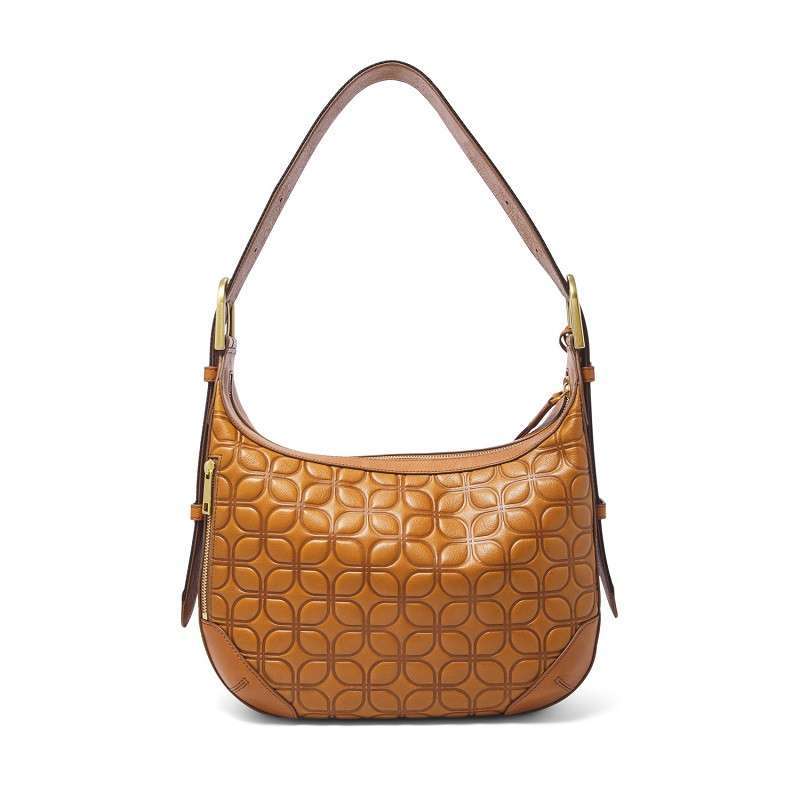 Promo Fossil Hannah Hobo Multi Leather 