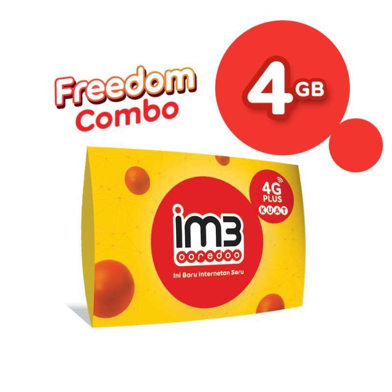 Jual Indosat Im3 Ooredoo Starter Pack Freedom Prabayar Kartu Perdana 4 Gb 30 Hari Murah Mei 2021 Blibli