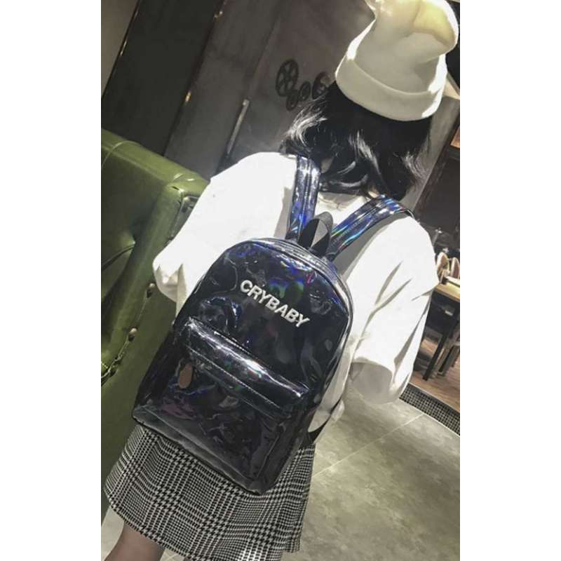 Promo TAS RANSEL TAS BACKPACK HOLOGRAM CRY BABY IMPORT Diskon 15