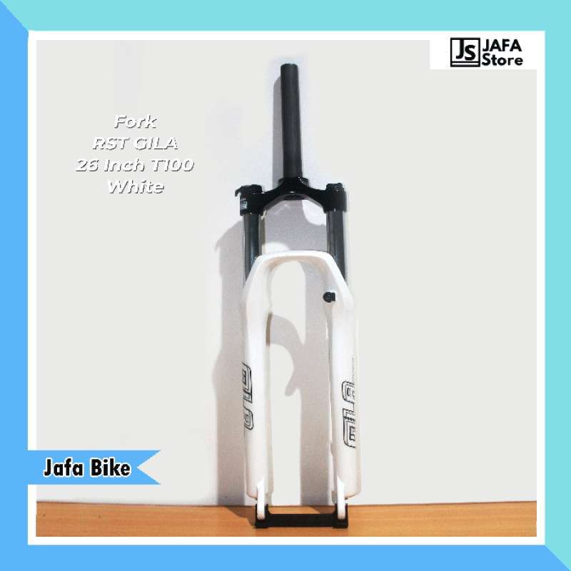 Jual Fork Sepeda MTB RST Gila 26 inch T100 White di Seller Jafa