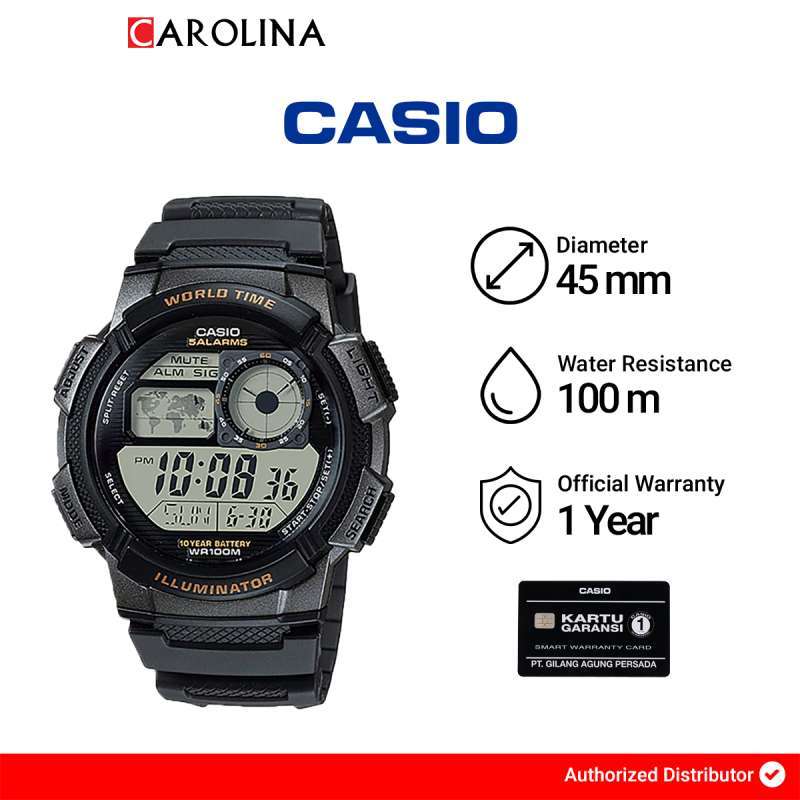 Tali jam casio new arrivals illuminator