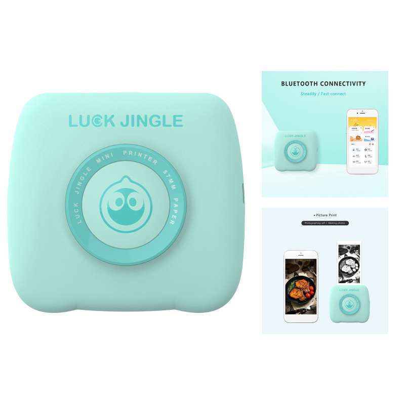 mini portable paper photo printer pocket thermal printing bluetooth wireless bluetooth travel photo file printer birthday gift