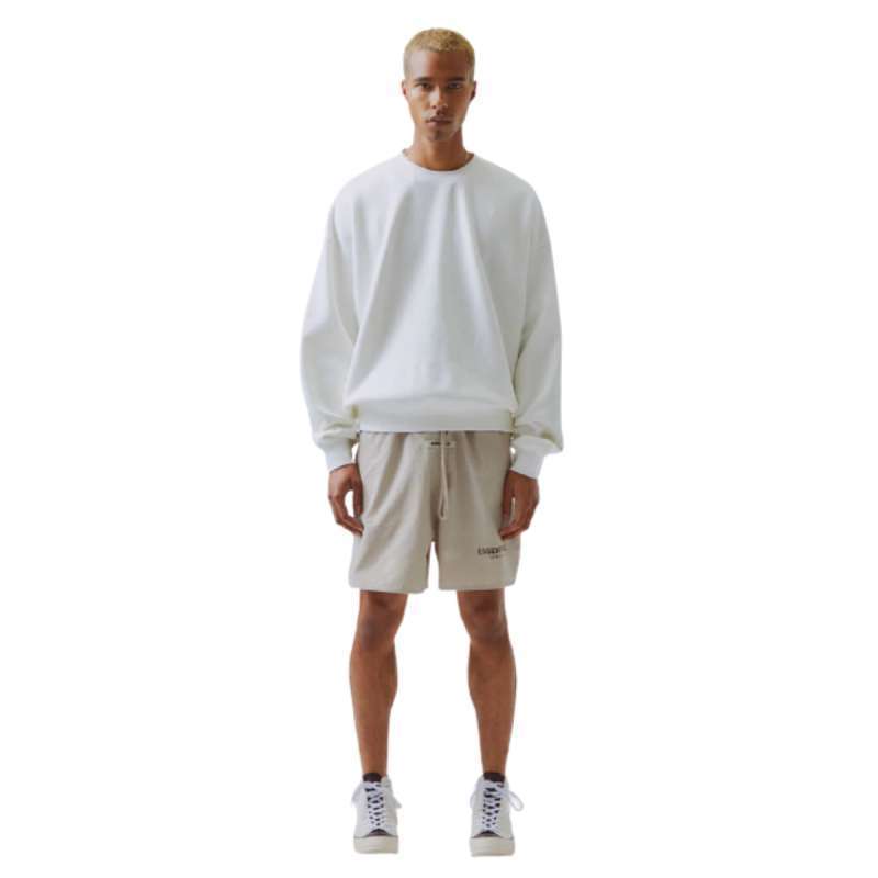 Promo Fear Of God Essentials Volley Shorts Moss Diskon 16% di