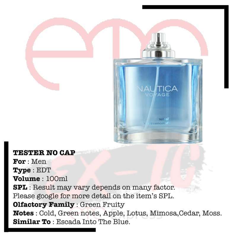 Nautica Voyage For Men EDT 100ml TESTER
