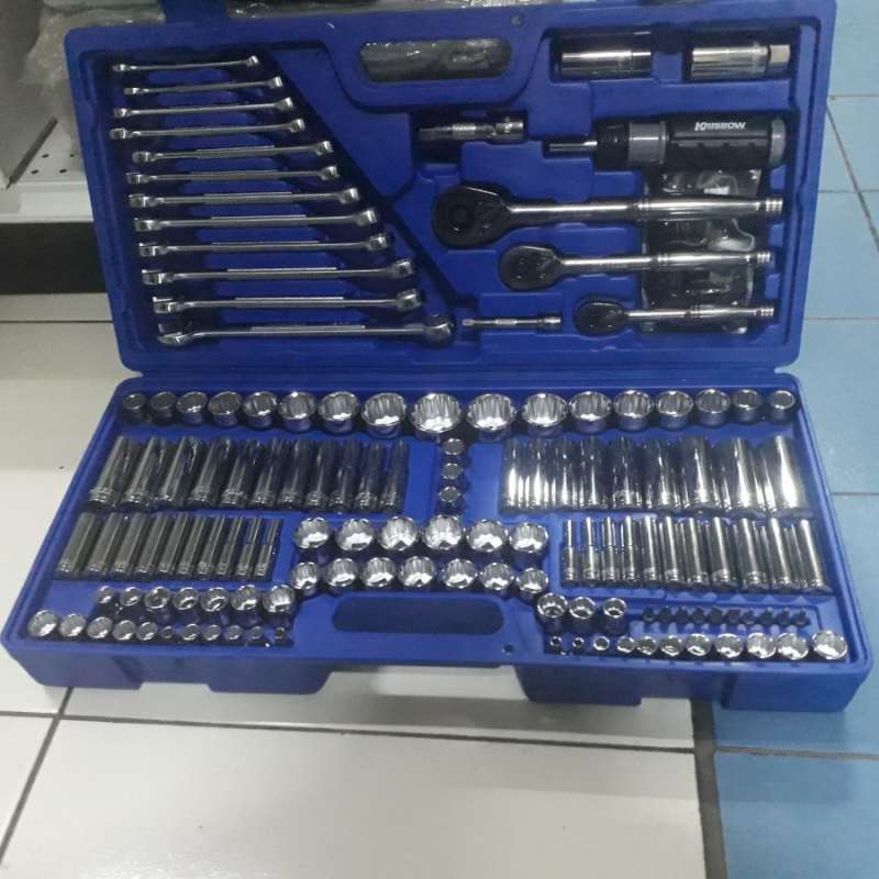 Jual Socket Set Sq 1 2 3 8 1 4 Mm 147 Pcs Krisbow Online Maret 2021 Blibli