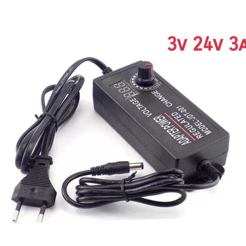 samsung adjustable adaptor 3 24v dc 3a power supply display lampu led