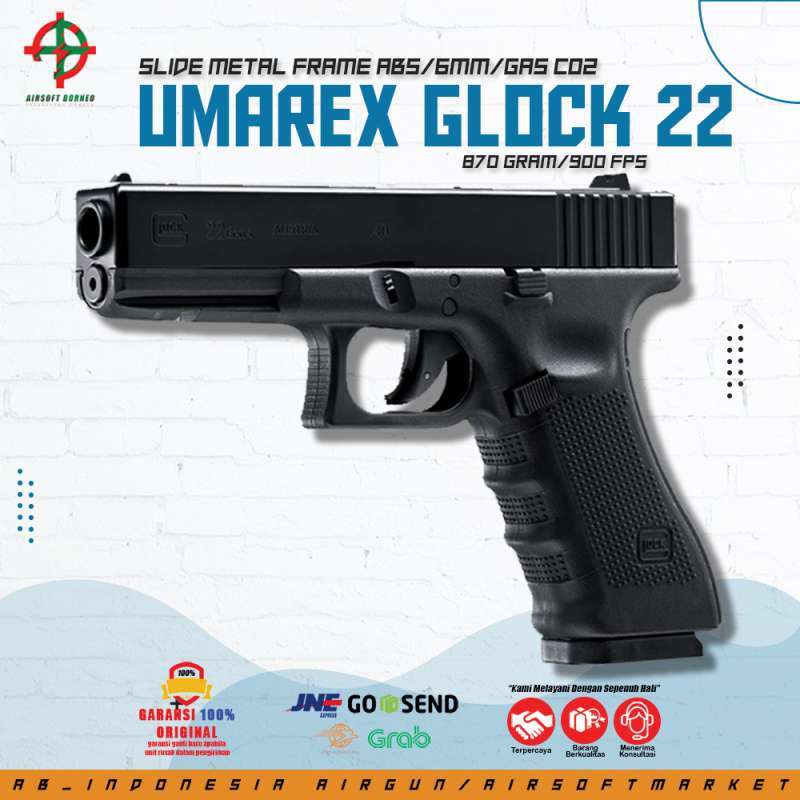 Jual GLOCK22UMAREX UPGRADE FREE GAS 5 BOTOL DAN GOTRI 300 ...