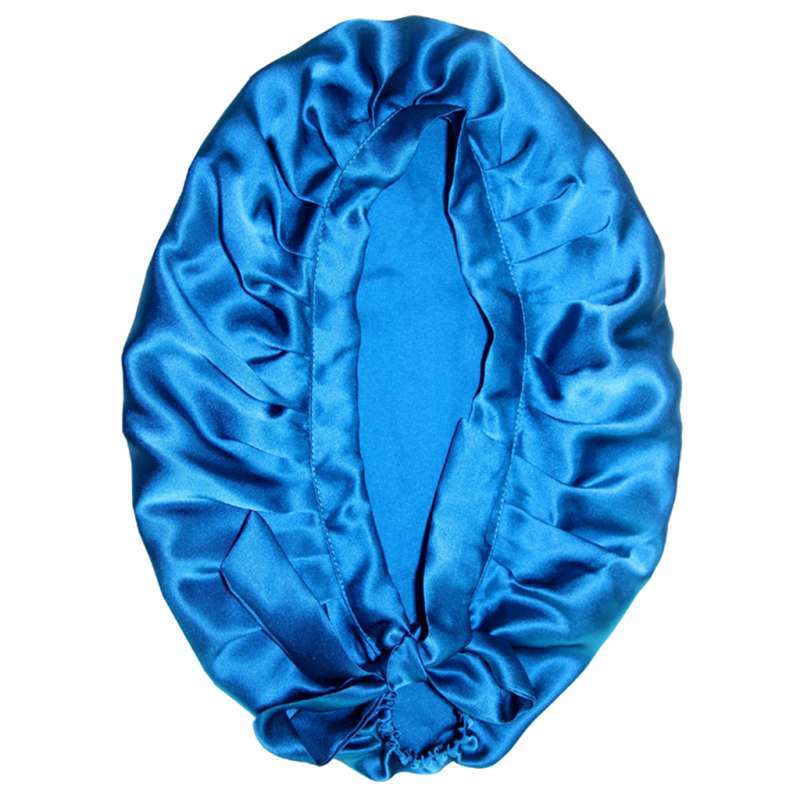 Pure Silk Sleep Hats Wrap Night Cap 