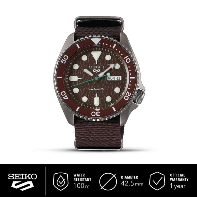 Promo Seiko 5 Sports SRPD85K1 Automatic Brown Dial SRPD85 Diskon 8