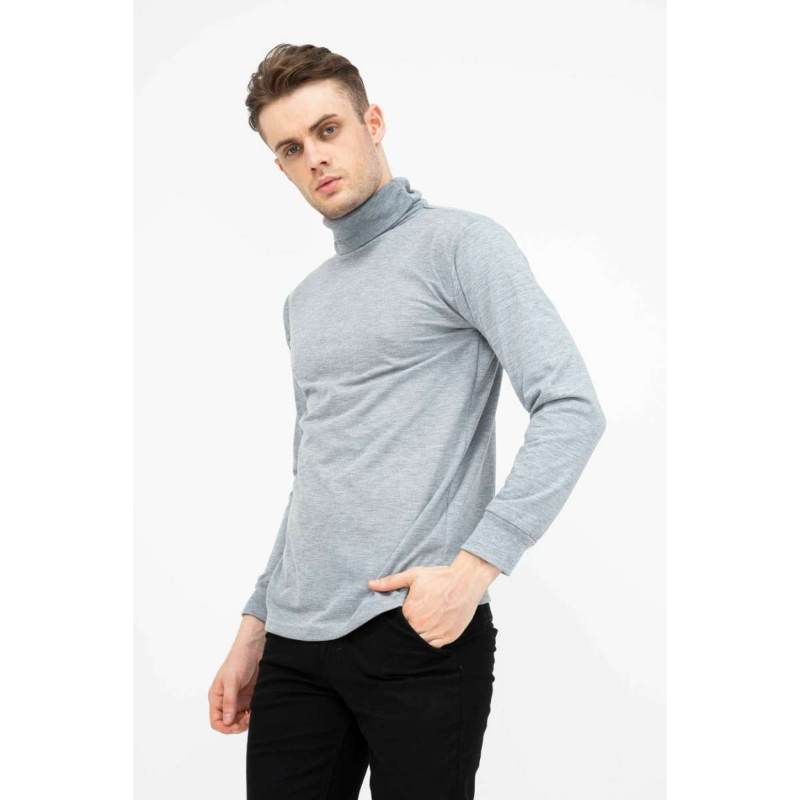 Jual Turtle Neck Pria Lengan Panjang Kaos Slim Fit Kerah Tinggi Size Xxl Online April 2021 Blibli