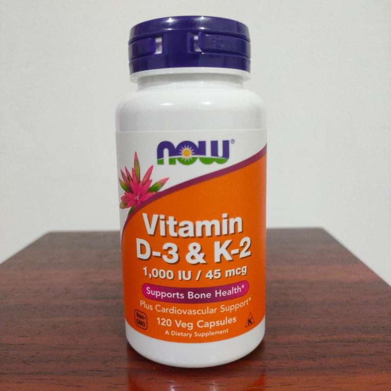 Jual Now Foods Food Vitamin D3 D 3 K2 K 2 1000 Iu 120 Veg Capsules 1000iu Terbaru Juni 2021 Blibli