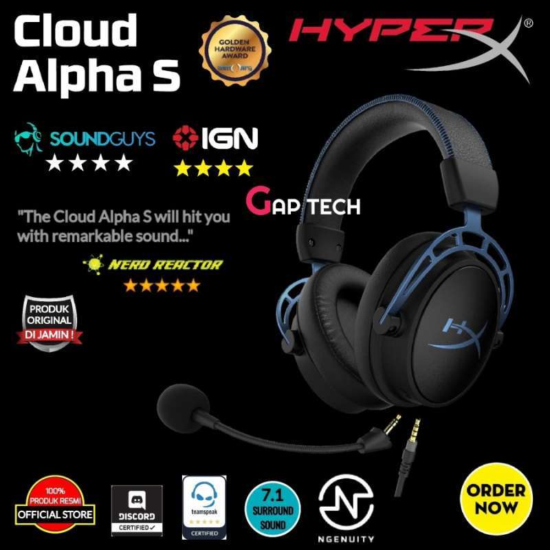 Jual HyperX Cloud Alpha S 7.1 Surround 