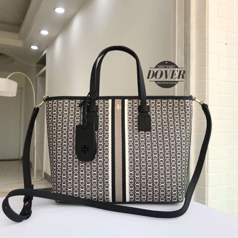 Jual Tory Burch Gemini Link Tote Black Size Small ORIGINAL 100
