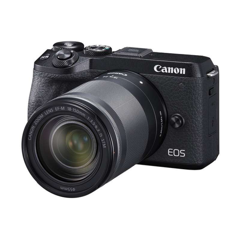 canon eos m6 ii kit ef m 18 150mm is stm black kamera mirrorless