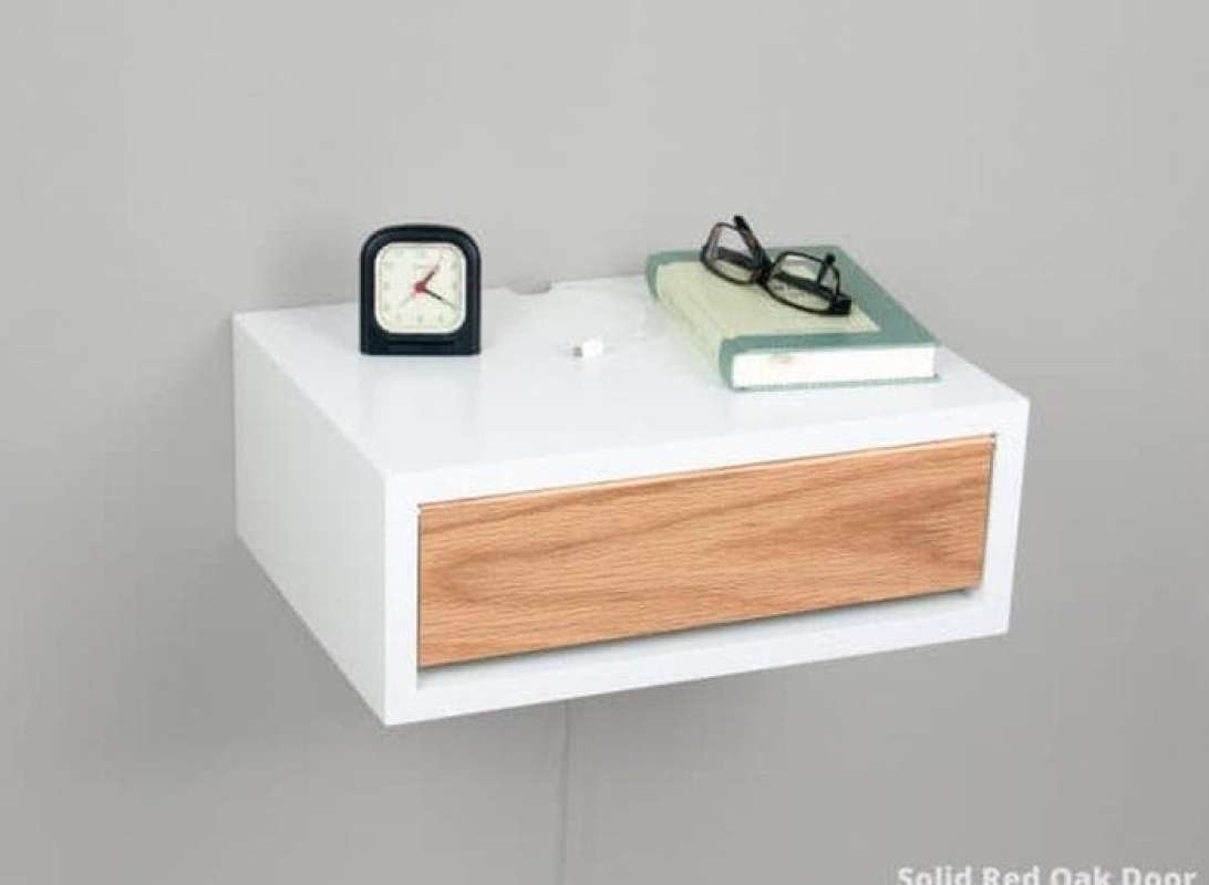 Floating Bedside Table Laci 50x30x12 Cm Putih Terbaru Juli 2021 Harga Murah Kualitas Terjamin Blibli