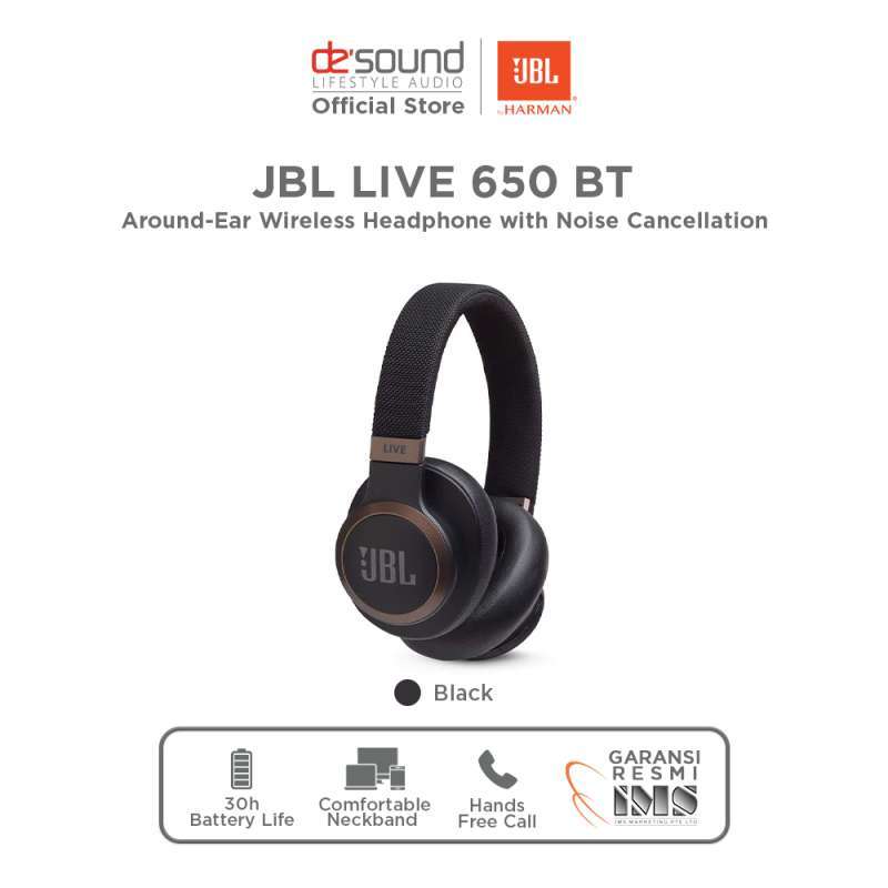 Jual JBL Live 650 BT NC Around-Ear Wireless Headphone with Noise  Cancellation di Seller DeSound Official Store - Kota Tangerang Selatan,  Banten | Blibli