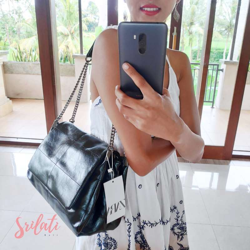 Jual ZB002 Tas ZARA Rocker Shoulder Bag with Flap Carpenter Free