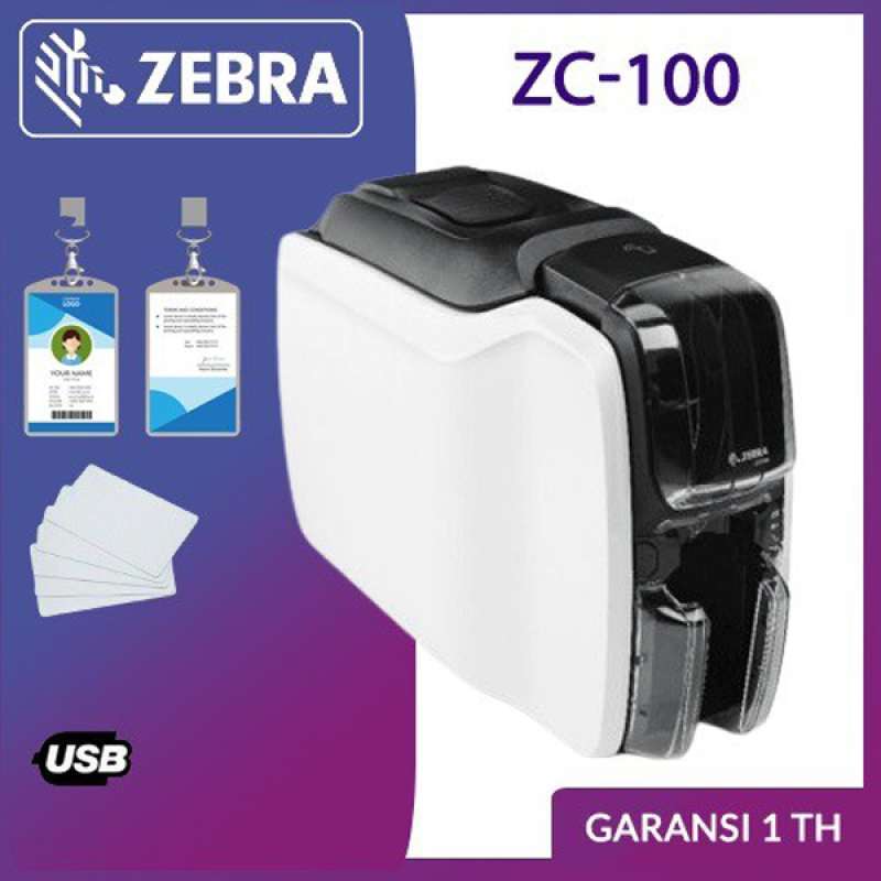 Jual ID CARD PRINTER KARTU ZEBRA ZC100 