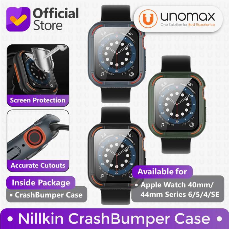 Jual Case Apple Watch 40mm Series 6 / 5 / 4 / SE Nillkin CrashBumper Casing  - Green di Seller Unomax Official Store - Marga Mulya, Kota Bekasi | Blibli