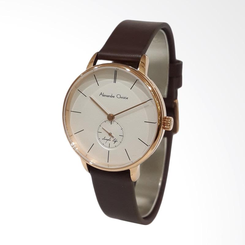 Alexandre Christie Simple Life 8486LSLRGSL Jam Tangan Wanita - Rose Gold
