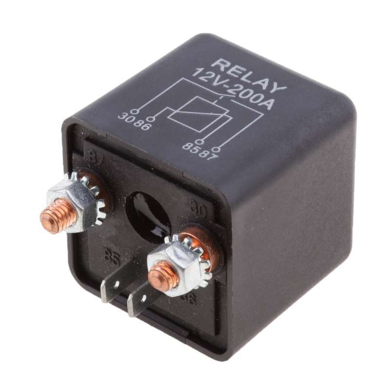 New 4Pin 4P DC12V 30A Heavy Duty SPST Relay With High Switching Capability 
