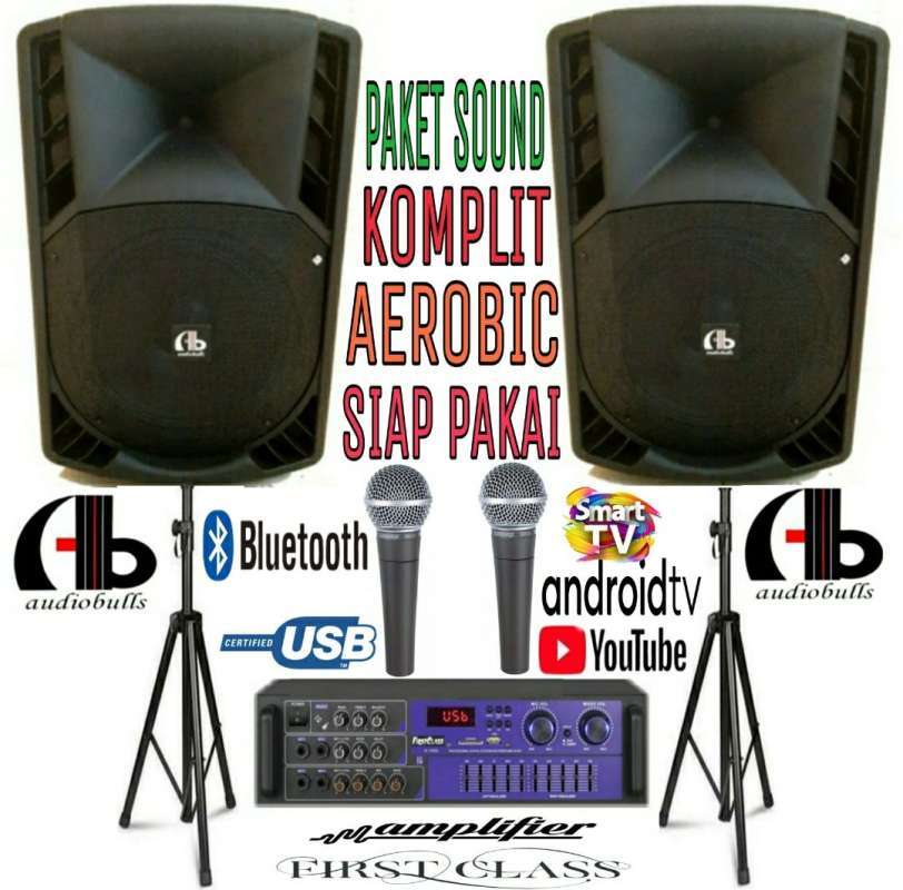 Jual Paket Karaoke Bass Aerobic Karaoke Senam Ampli Karaoke Firstclass Bluetooth Dan Speaker 12 Inch Terbaru Oktober 2021 Harga Murah Kualitas Terjamin Blibli